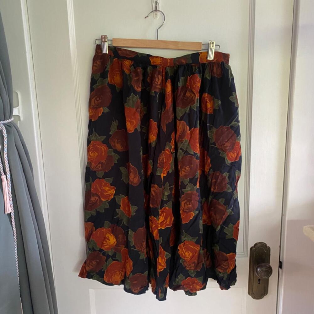 Handmade orange red and black